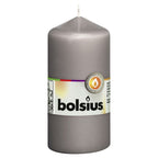 Bolsius stompkaars warmgrijs 120 58mm