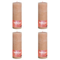 Bolsius Bolsius Stompkaarsen Shine 4 st rustiek 190x68 mm mistroze