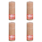 Bolsius Bolsius Stompkaarsen Shine 4 st rustiek 190x68 mm mistroze