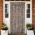 Vidaxl vliegengordijn 90x220 cm chenille beige en lichtbruin