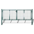 VidaXL Poort 306x150 cm staal groen