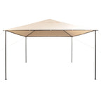 Vidaxl prieel 4x4 m staal beige