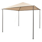 Vidaxl prieel 3x3 m staal beige