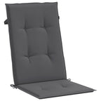 Vidaxl tuinstoelkussens rugleuning 4 st 120x50x3 cm stof antraciet