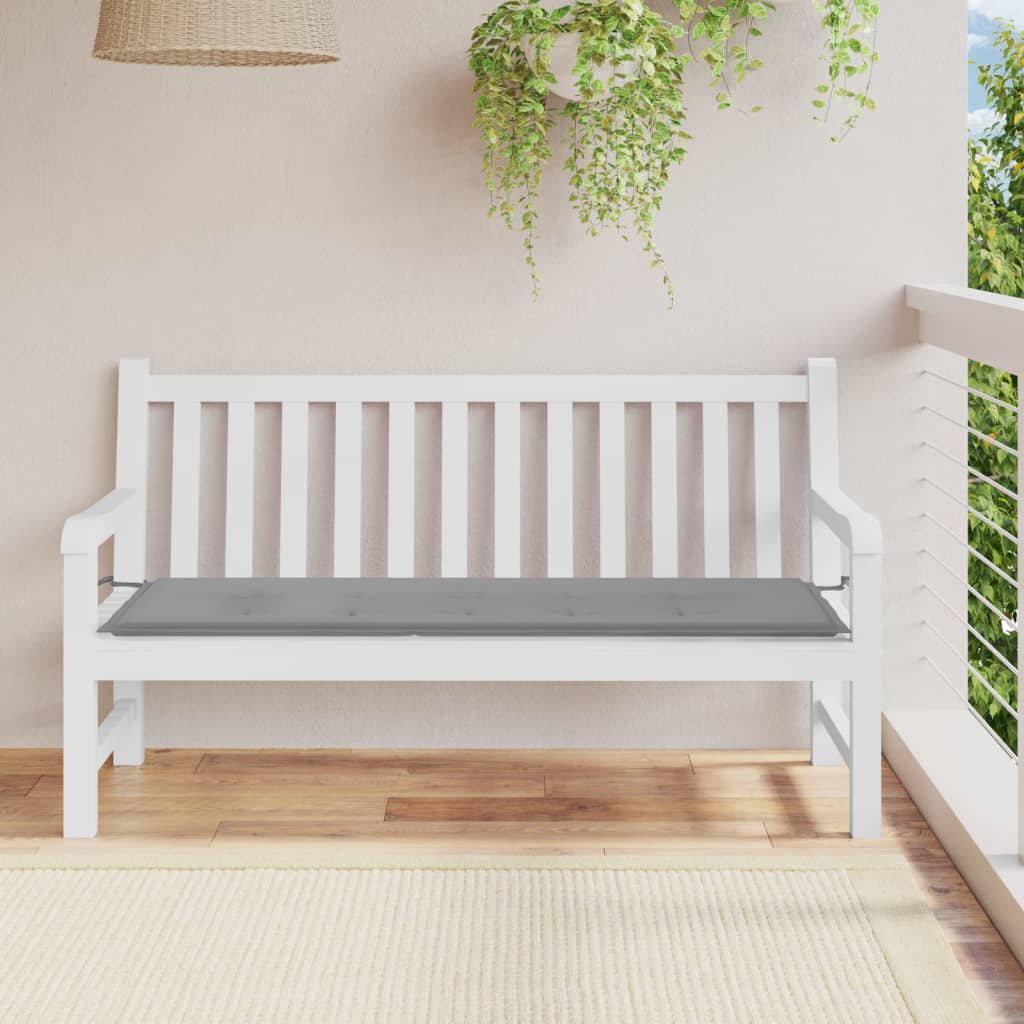 Vidaxl tuinbankkussen 150x50x4 cm oxford stof grijs