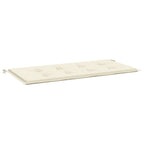 Vidaxl tuinbankkussen 100x50x4 cm oxford stof crèmekleurig