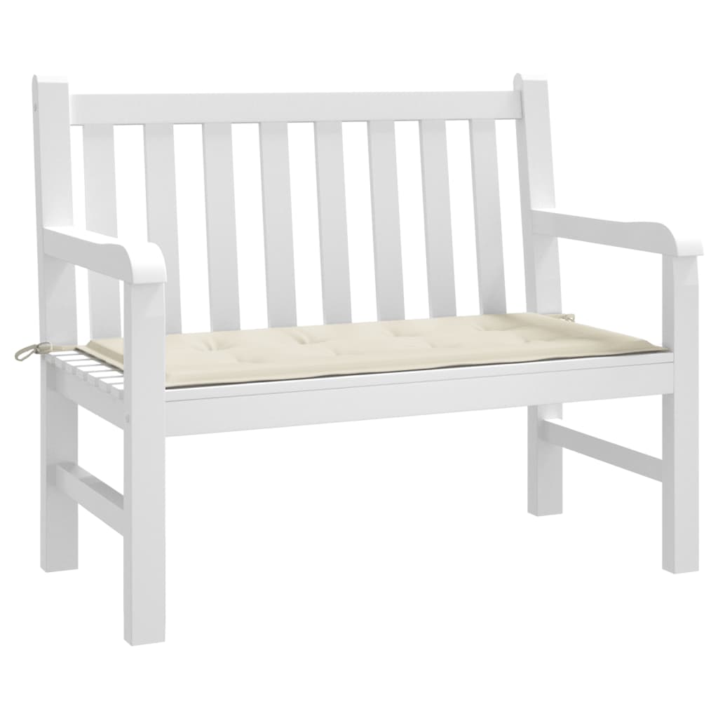 Vidaxl tuinbankkussen 100x50x4 cm oxford stof crèmekleurig