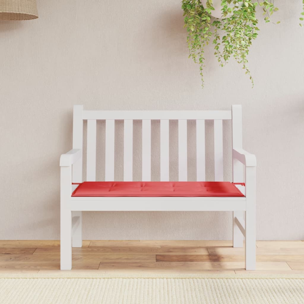 Vidaxl tuinbankkussen 120x50x4 cm oxford stof rood