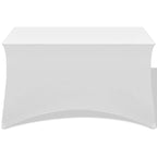 Vidaxl tafelhoes stretch wit 183x76x74 cm 2 st