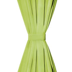 Vidaxl micro-satijnen gordijnen met lussen 140x225 cm groen 2 st