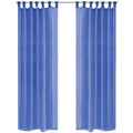 Vidaxl gordijnen voile 140x175 cm koningsblauw
