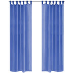 Vidaxl gordijnen voile 140x175 cm koningsblauw