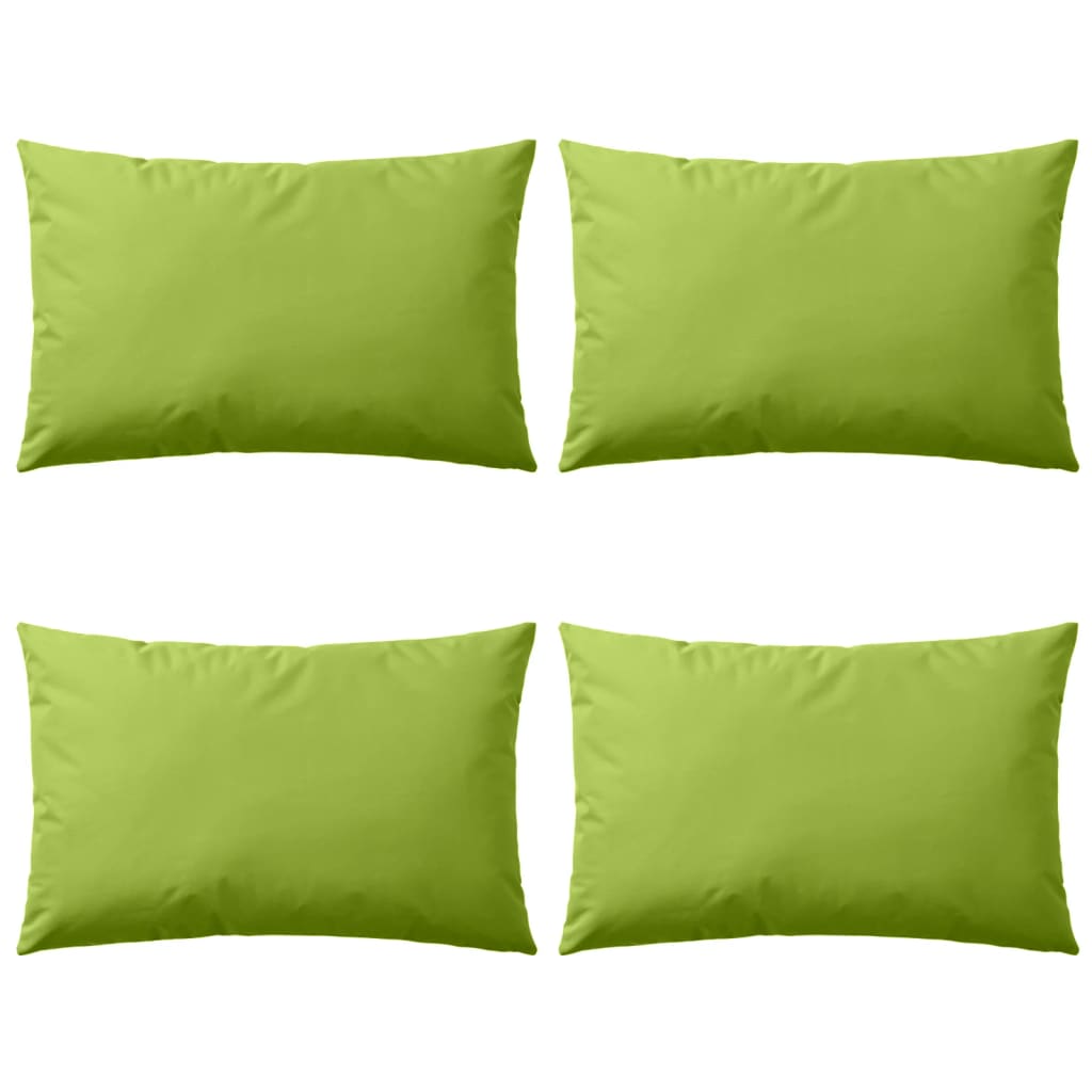 Vidaxl buitenkussens 60x40 cm appeltjesgroen 4 st