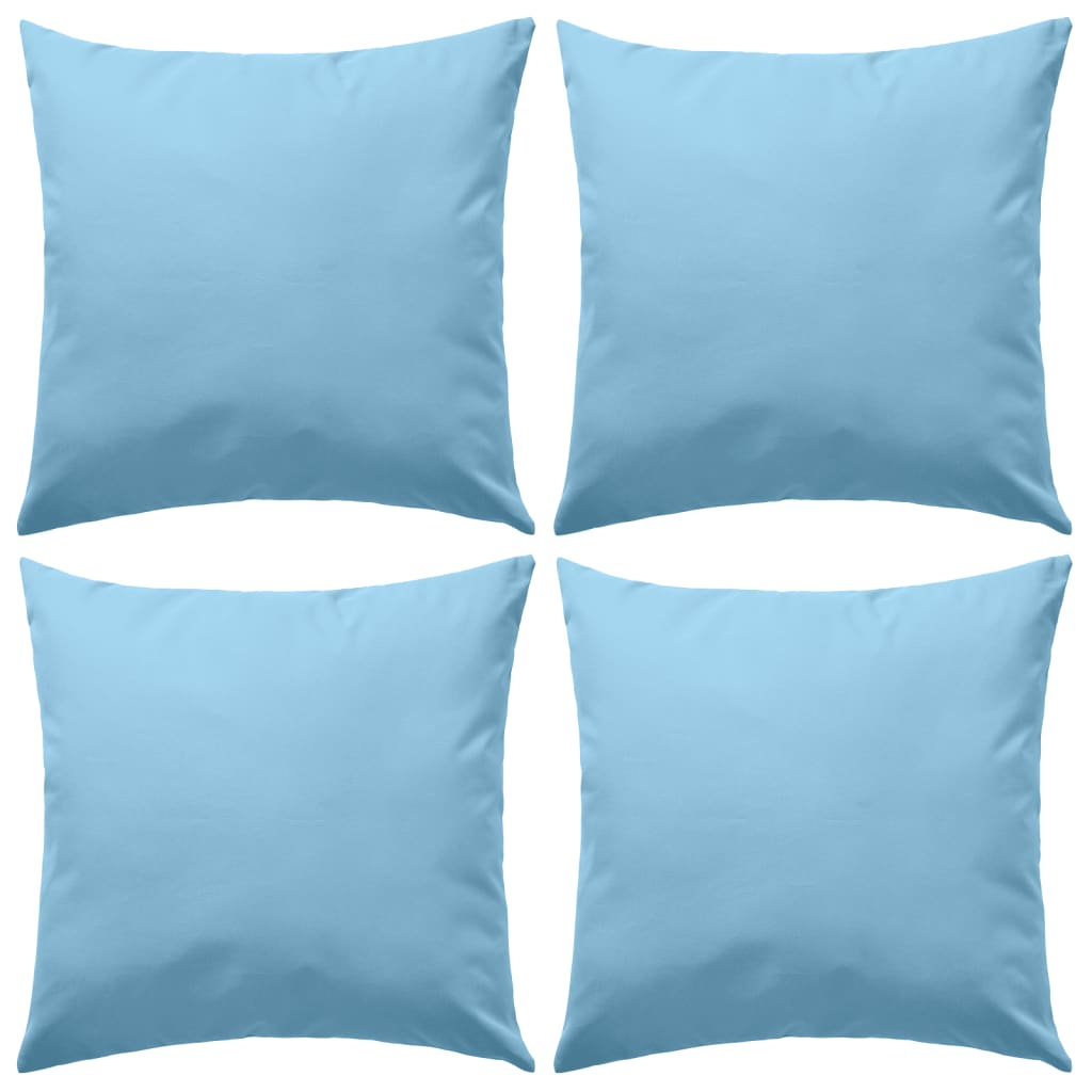 Vidaxl buitenkussens 45x45 cm lichtblauw 4 st