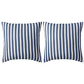 Vidaxl buitenkussens 45x45 cm gestreept marineblauw 2 st