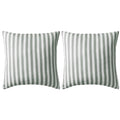 Vidaxl buitenkussens 45x45 cm gestreept grijs 2 st