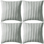 Vidaxl buitenkussens 45x45 cm gestreept grijs 4 st