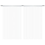 Vidaxl draadgordijnen 2 st 100x250 cm wit