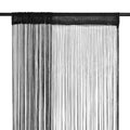 Vidaxl draadgordijnen 2 st 140x250 cm zwart