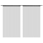 Vidaxl draadgordijnen 2 st 140x250 cm zwart