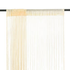 Vidaxl draadgordijnen 100x250 cm crème 2 st
