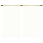 Vidaxl draadgordijnen 100x250 cm crème 2 st