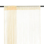 Vidaxl draadgordijnen 140x250 cm crème 2 st