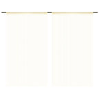 Vidaxl draadgordijnen 140x250 cm crème 2 st