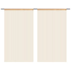 Vidaxl draadgordijnen 100x250 cm beige 2 st