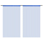 Vidaxl draadgordijnen 100x250 cm blauw 2 st