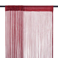 Vidaxl draadgordijnen 140x250 cm wijnrood 2 st