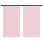 Vidaxl draadgordijnen 140x250 cm wijnrood 2 st