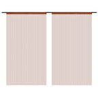 Vidaxl draadgordijnen 140x250 cm bruin 2 st