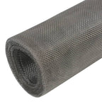 VidaXL Gaas 100x1000 cm roestvrij staal zilverkleurig