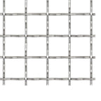 Vidaxl draadhek geweven gaas 100x85 cm 21x21x2,5 mm roestvrij staal