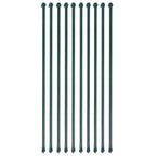 Vidaxl tuinpalen 1 m metaal groen 10 st