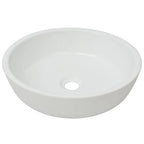 Vidaxl wastafel rond wit 42x12 cm keramiek