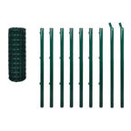 Vidaxl euro hek 10x1 m staal groen