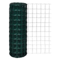 Vidaxl euro hek 10x1,7 m staal groen