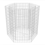 Vidaxl gabion plantenbak verhoogd zeshoekig 100x90x100 cm
