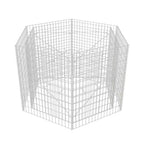 Vidaxl gabion plantenbak verhoogd zeshoekig 160x140x100 cm