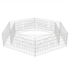 Vidaxl gabion plantenbak verhoogd zeshoekig 200x173x40 cm