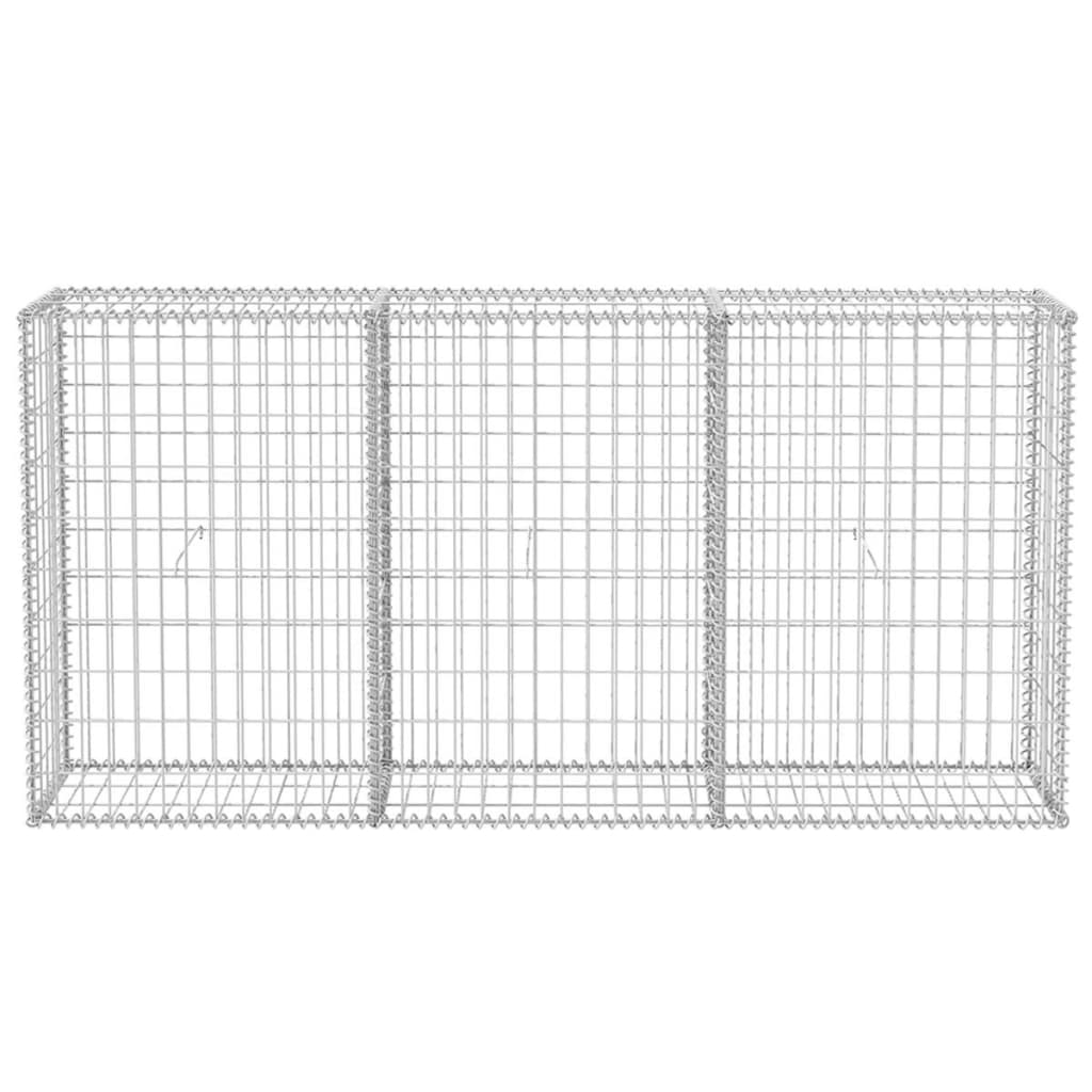 Vidaxl gabion mand 200x30x100 cm gegalvaniseerd staal