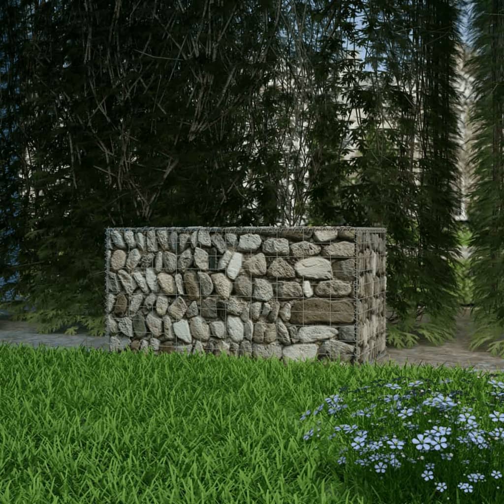 Vidaxl gabion mand 100x50x50 cm gegalvaniseerd staal