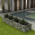 Vidaxl gabion plantenbak verhoogd 360x90x50 cm staal