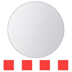 Vidaxl 8 st spiegeltegels rond glas