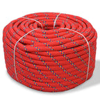 Vidaxl boot touw 6 mm 100 m polypropyleen rood