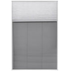 Vidaxl raamhor plissé met verduistering 80x120 cm aluminium