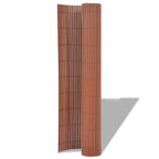 Vidaxl tuinafscheiding dubbelzijdig 90x300 cm pvc bruin