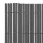 Vidaxl tuinafscheiding dubbelzijdig 90x500 cm pvc grijs